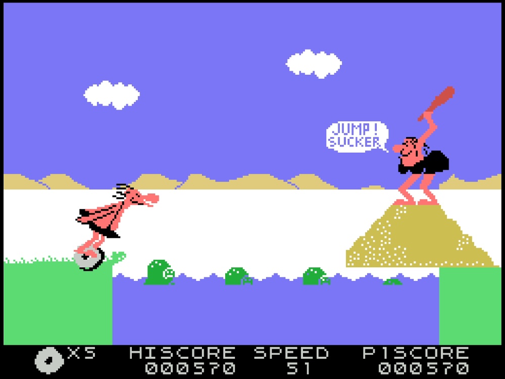 Gameplay of B.C.'s Quest for Tires for Colecovision